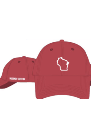 Red Wisconsin Cap
